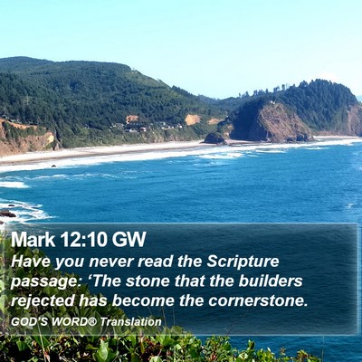 Mark 12:10 GW Bible Verse Image
