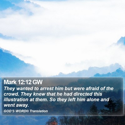 Mark 12:12 GW Bible Verse Image