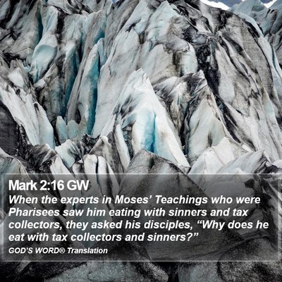 Mark 2:16 GW Bible Verse Image