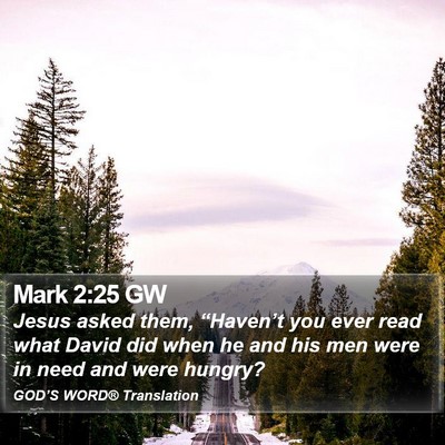 Mark 2:25 GW Bible Verse Image
