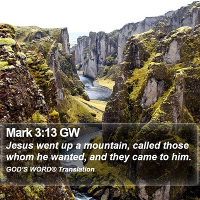 Mark 3:13 GW Bible Verse Image