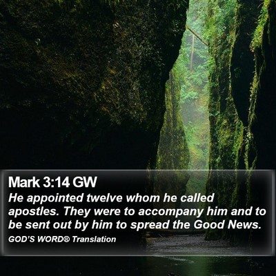 Mark 3:14 GW Bible Verse Image