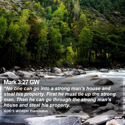 Mark 3:27 GW Bible Verse Image