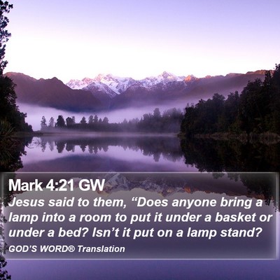 Mark 4:21 GW Bible Verse Image