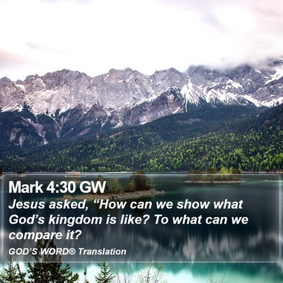 Mark 4:30 GW Bible Verse Image