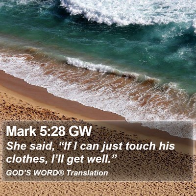 Mark 5:28 GW Bible Verse Image