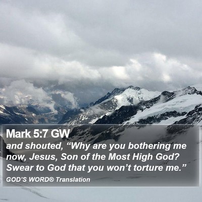 Mark 5:7 GW Bible Verse Image