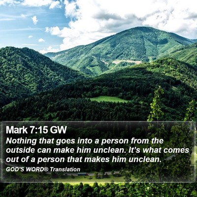 Mark 7:15 GW Bible Verse Image
