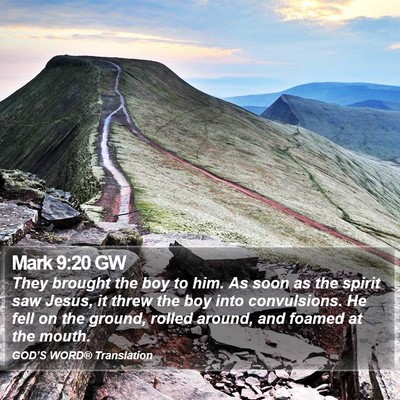 Mark 9:20 GW Bible Verse Image