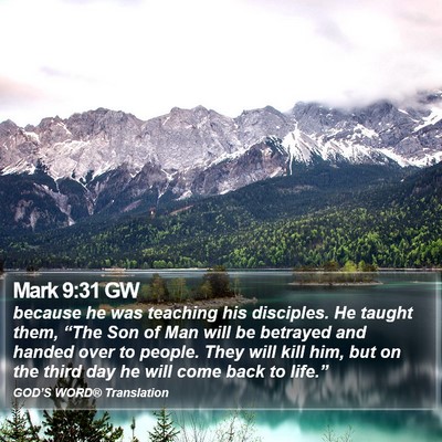 Mark 9:31 GW Bible Verse Image