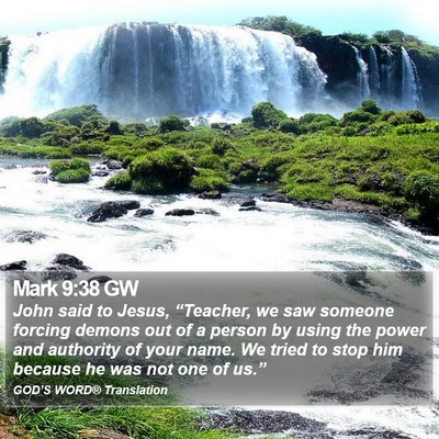Mark 9:38 GW Bible Verse Image