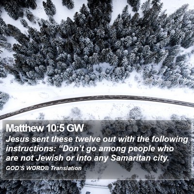 Matthew 10:5 GW Bible Verse Image