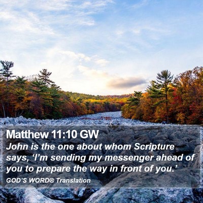 Matthew 11:10 GW Bible Verse Image