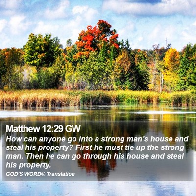 Matthew 12:29 GW Bible Verse Image