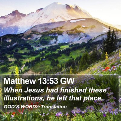 Matthew 13:53 GW Bible Verse Image