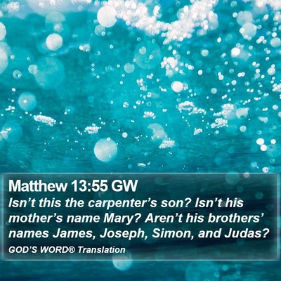 Matthew 13:55 GW Bible Verse Image