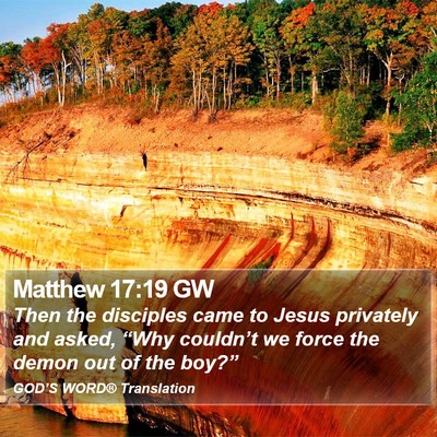 Matthew 17:19 GW Bible Verse Image