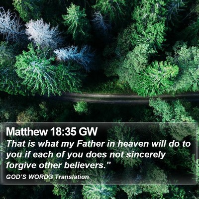 Matthew 18:35 GW Bible Verse Image