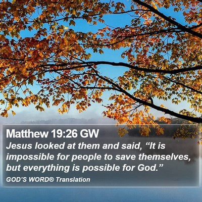 Matthew 19:26 GW Bible Verse Image