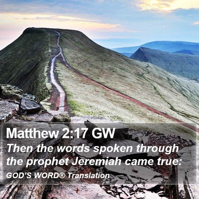 Matthew 2:17 GW Bible Verse Image