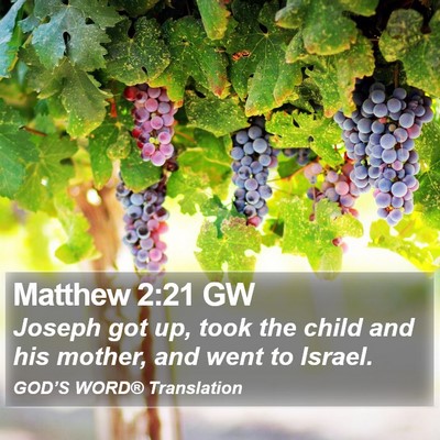 Matthew 2:21 GW Bible Verse Image