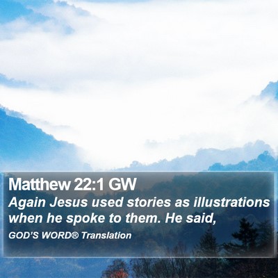 Matthew 22:1 GW Bible Verse Image