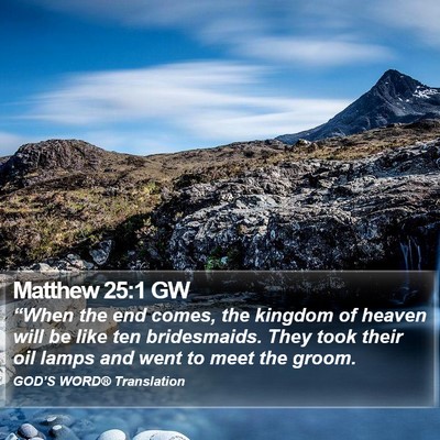Matthew 25:1 GW Bible Verse Image