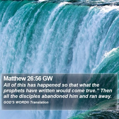 Matthew 26:56 GW Bible Verse Image