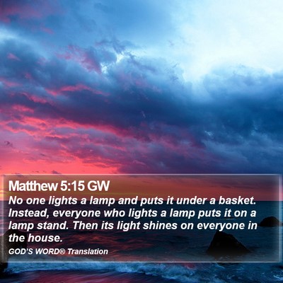 Matthew 5:15 GW Bible Verse Image
