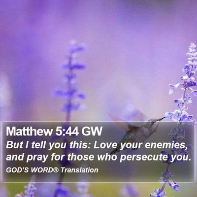 Matthew 5:44 GW Bible Verse Image