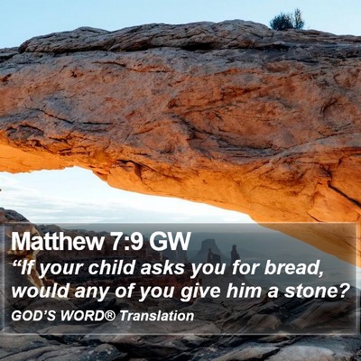 Matthew 7:9 GW Bible Verse Image