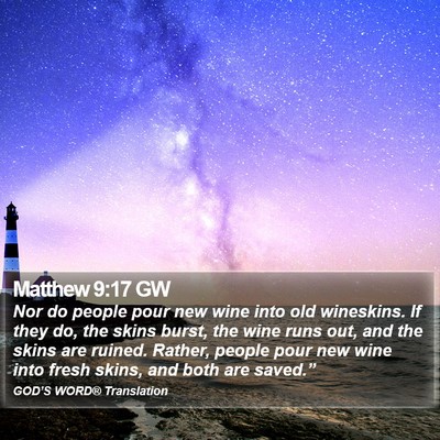 Matthew 9:17 GW Bible Verse Image