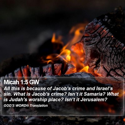 Micah 1:5 GW Bible Verse Image