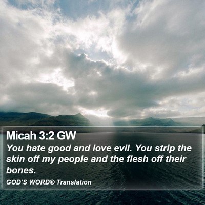 Micah 3:2 GW Bible Verse Image