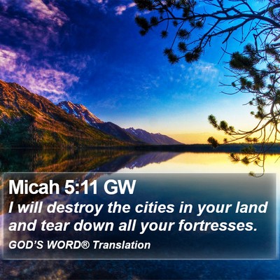 Micah 5:11 GW Bible Verse Image