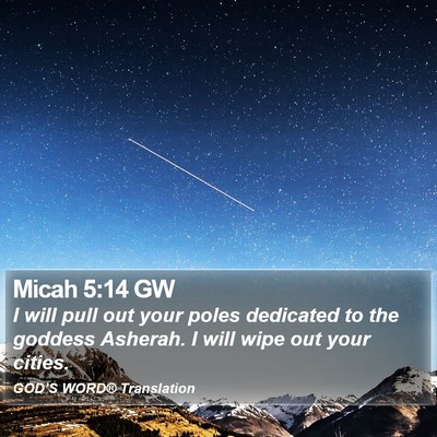 Micah 5:14 GW Bible Verse Image