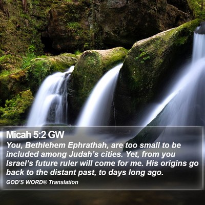 Micah 5:2 GW Bible Verse Image