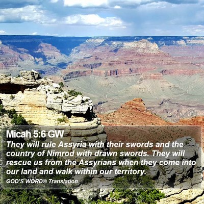 Micah 5:6 GW Bible Verse Image