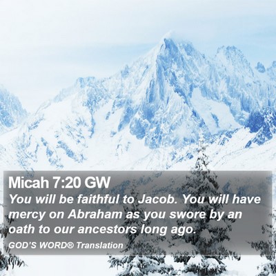 Micah 7:20 GW Bible Verse Image