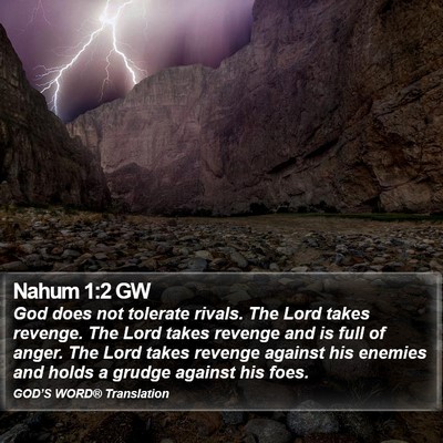 Nahum 1:2 GW Bible Verse Image