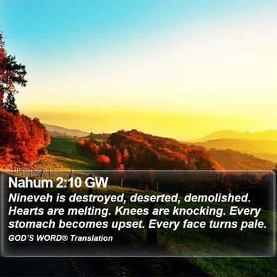 Nahum 2:10 GW Bible Verse Image