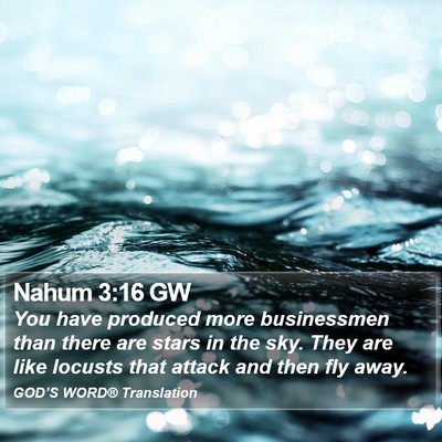 Nahum 3:16 GW Bible Verse Image