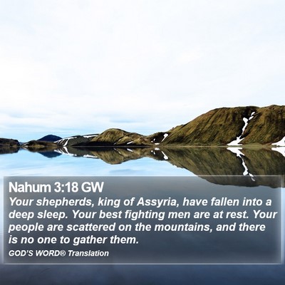 Nahum 3:18 GW Bible Verse Image