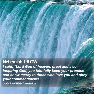 Nehemiah 1:5 GW Bible Verse Image