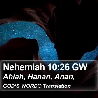 Nehemiah 10:26 GW Bible Verse Image