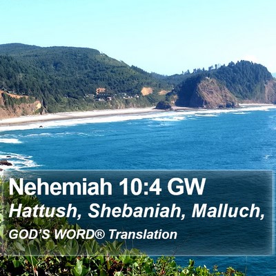 Nehemiah 10:4 GW Bible Verse Image