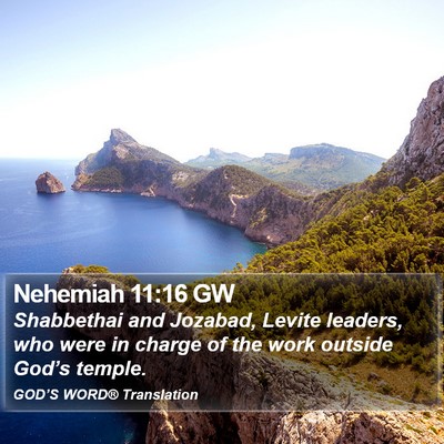 Nehemiah 11:16 GW Bible Verse Image