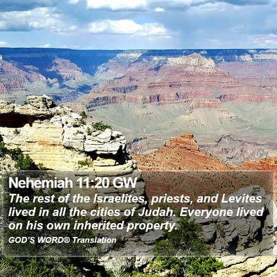Nehemiah 11:20 GW Bible Verse Image