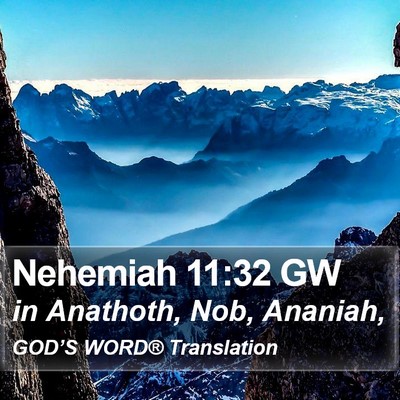 Nehemiah 11:32 GW Bible Verse Image