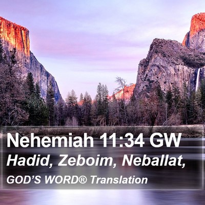 Nehemiah 11:34 GW Bible Verse Image
